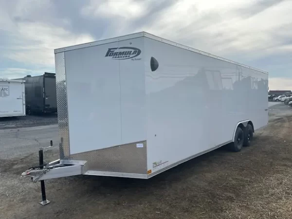 Formula 8.5 x 24 Aluminum Enclosed Car Hauler V Nose - Image 2