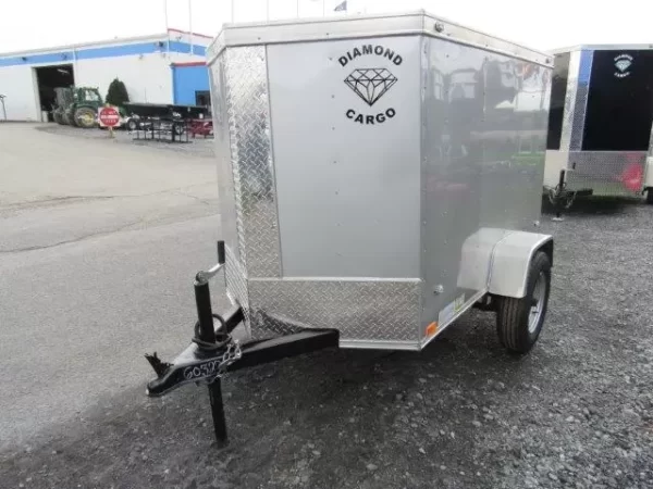 Diamond Cargo 4 x 6 Enclosed Cargo Trailer Single Rear Door - Image 3