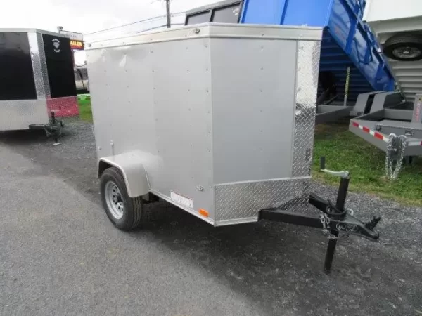 Diamond Cargo 4 x 6 Enclosed Cargo Trailer Single Rear Door