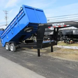 BWise 7 x 16 Heavy Duty Gooseneck Dump Ultimate Dump Trailer